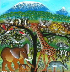 PRODUCT：ティンガティンガ：アーティスト紹介​：ムブカ | アフリカ