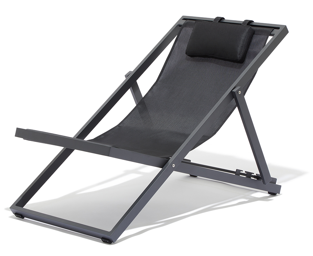 ACTUS LUNA デッキチェア Landnorm ブラック ACTUS LUNA デッキチェア