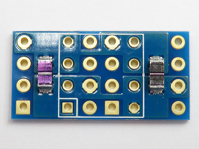 オペアンプ DUAL-DIP化基板 ハイグレードコンデンサー実装済 キット