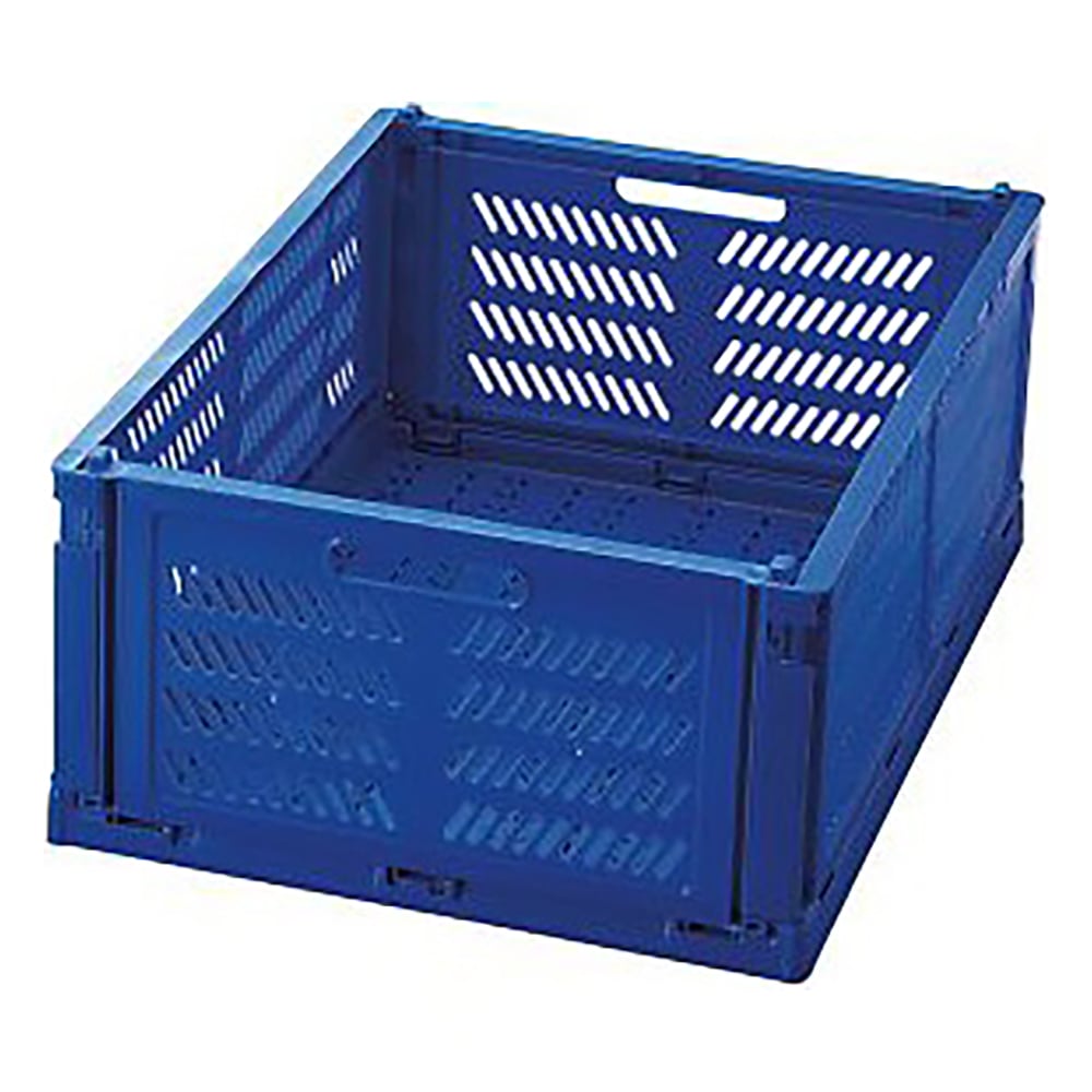 4-760-04 折りたたみコンテナ（コンパクト） ブルー PC-MBL 【AXEL