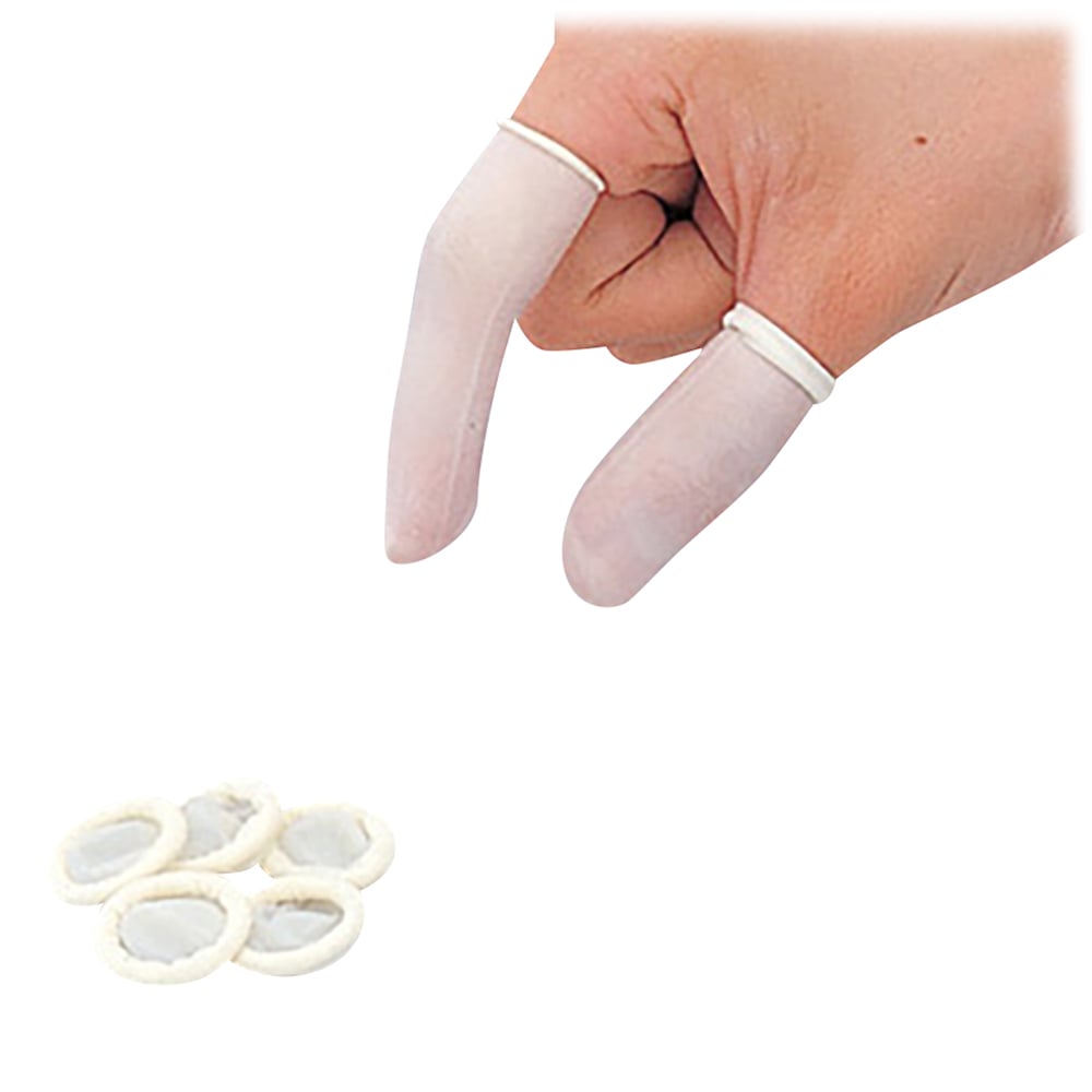 指サック(ラテックス天然ゴム製) 1000枚入 アズワン 【AXEL】 アズワン