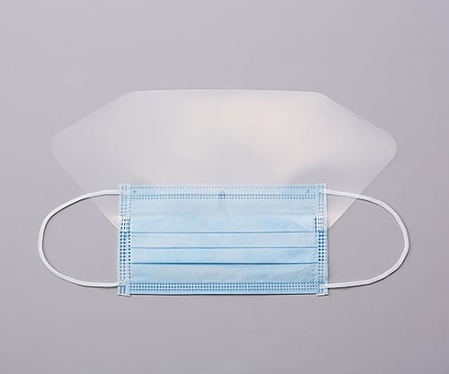 61-0743-16 シールド付フェイスマスクCE 1箱（50枚入） 3087651 【AXEL