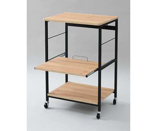 スタイリッシュ レンジ台 キャスター付き ワイド 上棚無し DRW-WIDE