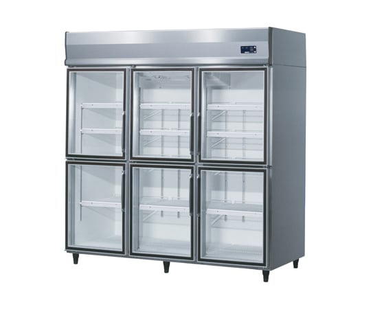 63-6483-37 冷蔵庫（ガラス扉） NDRG-1690EC 【AXEL】 アズワン