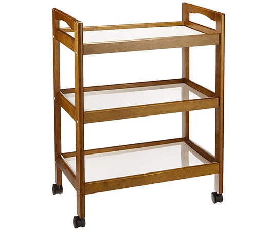 木製キッチンワゴン（キャスター付） ブラウン YMW-3(BR) - as kitchen