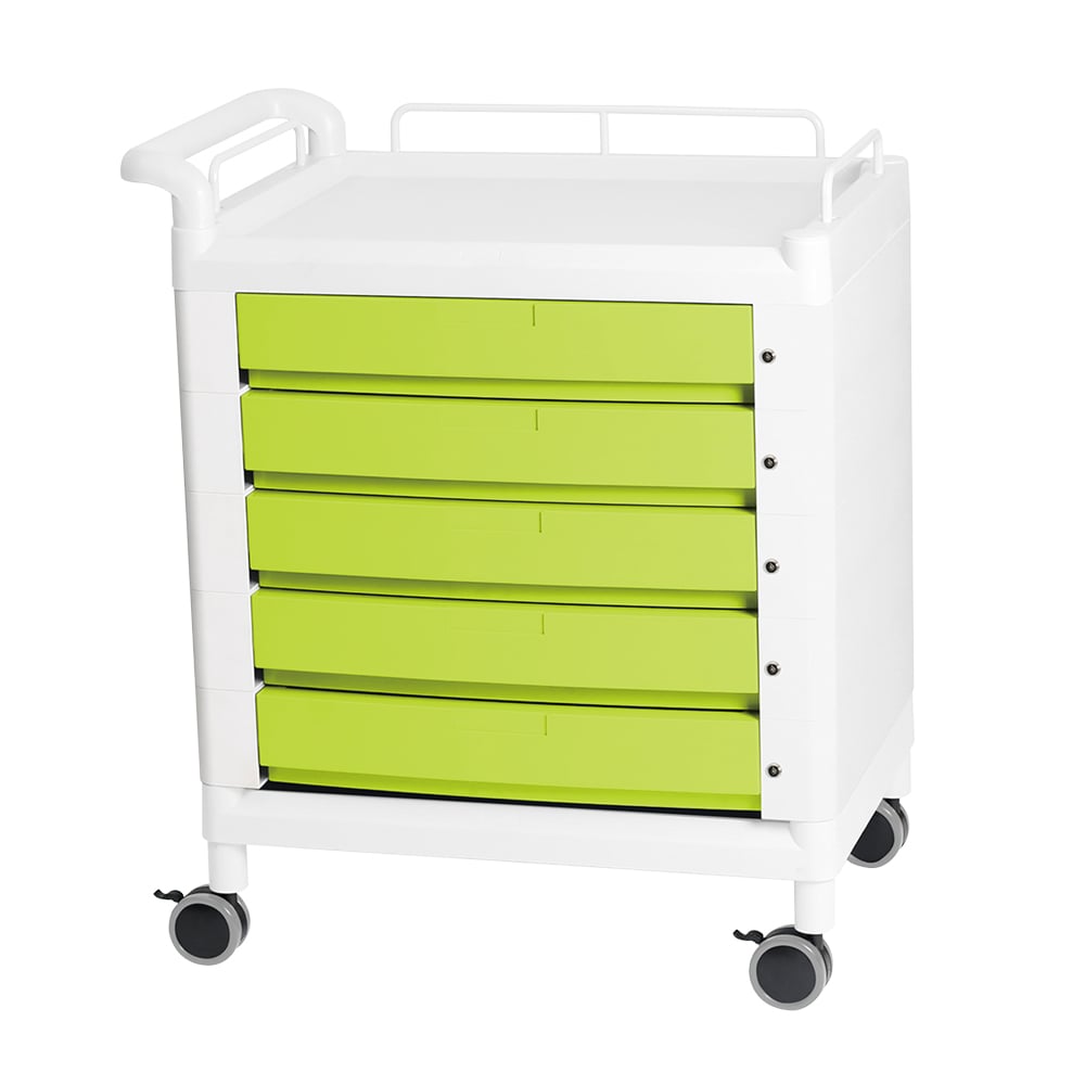 7-4873-01 モバイルマルチカート 片側ハンドル グリーン D21G 【AXEL