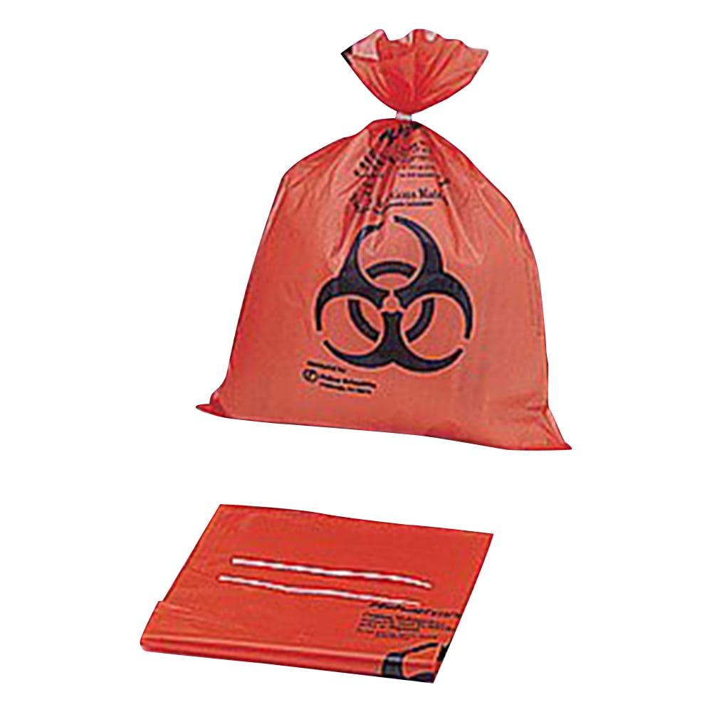 7-5324-01 滅菌表示付オートクレーブバッグ オレンジ 360×480×0.05mm 1