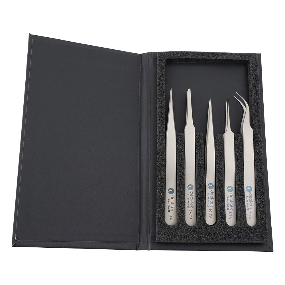 1-6691-02 チタンピンセットキット 5本組 TAセット 【AXEL】 アズワン