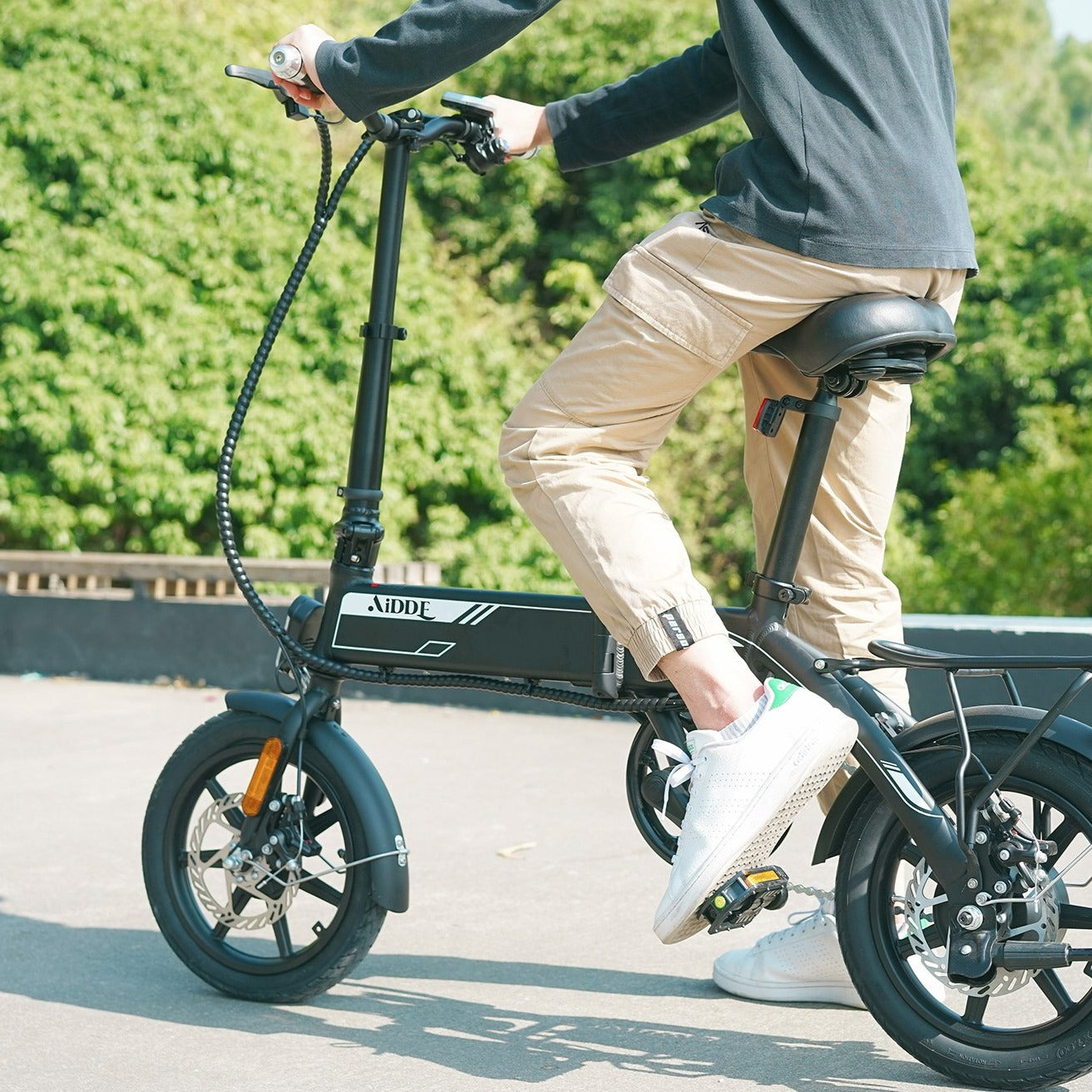 AiDDE 電動アシスト自転車 A1 シティサイクル 墨色