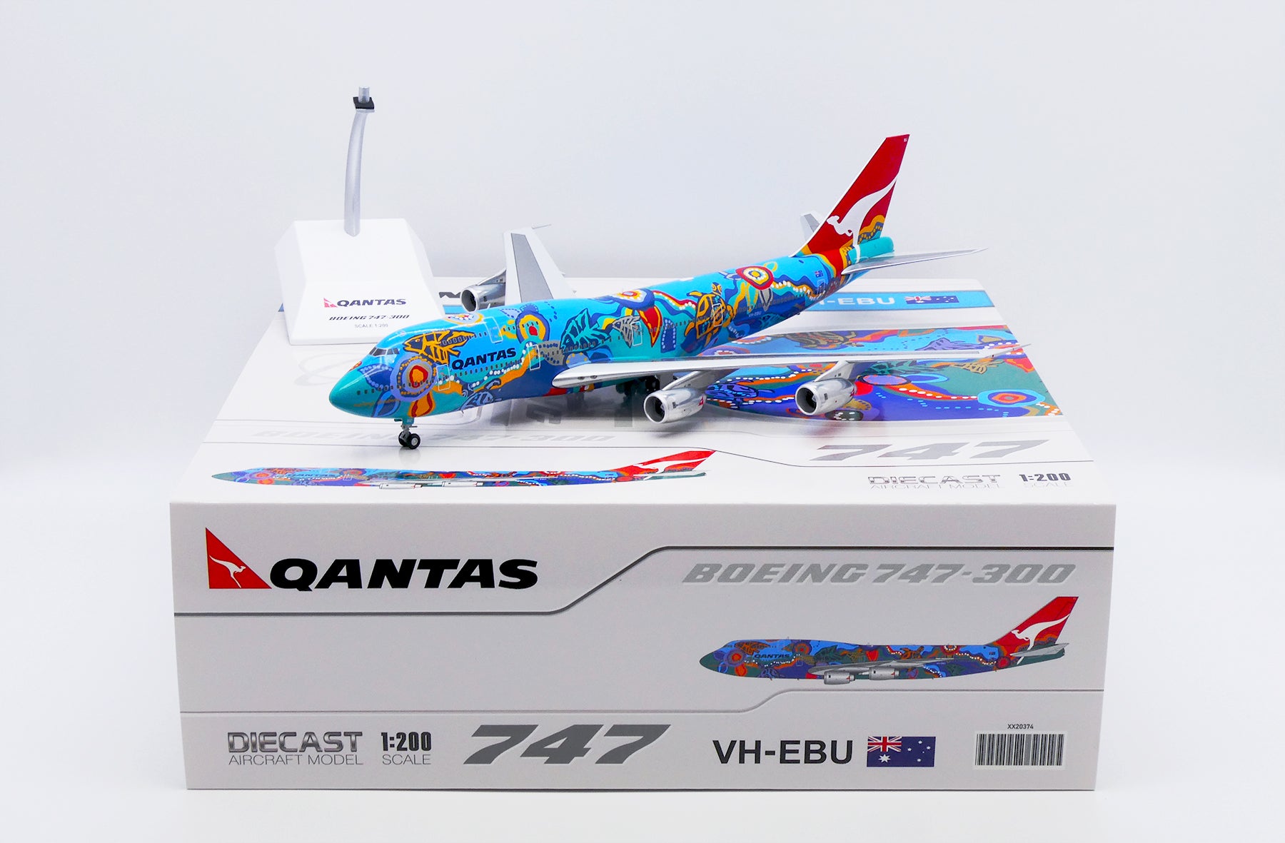 航空機・ヘリコプター JCwings 1/200 QAF B747-8 A7-HHE 航空機