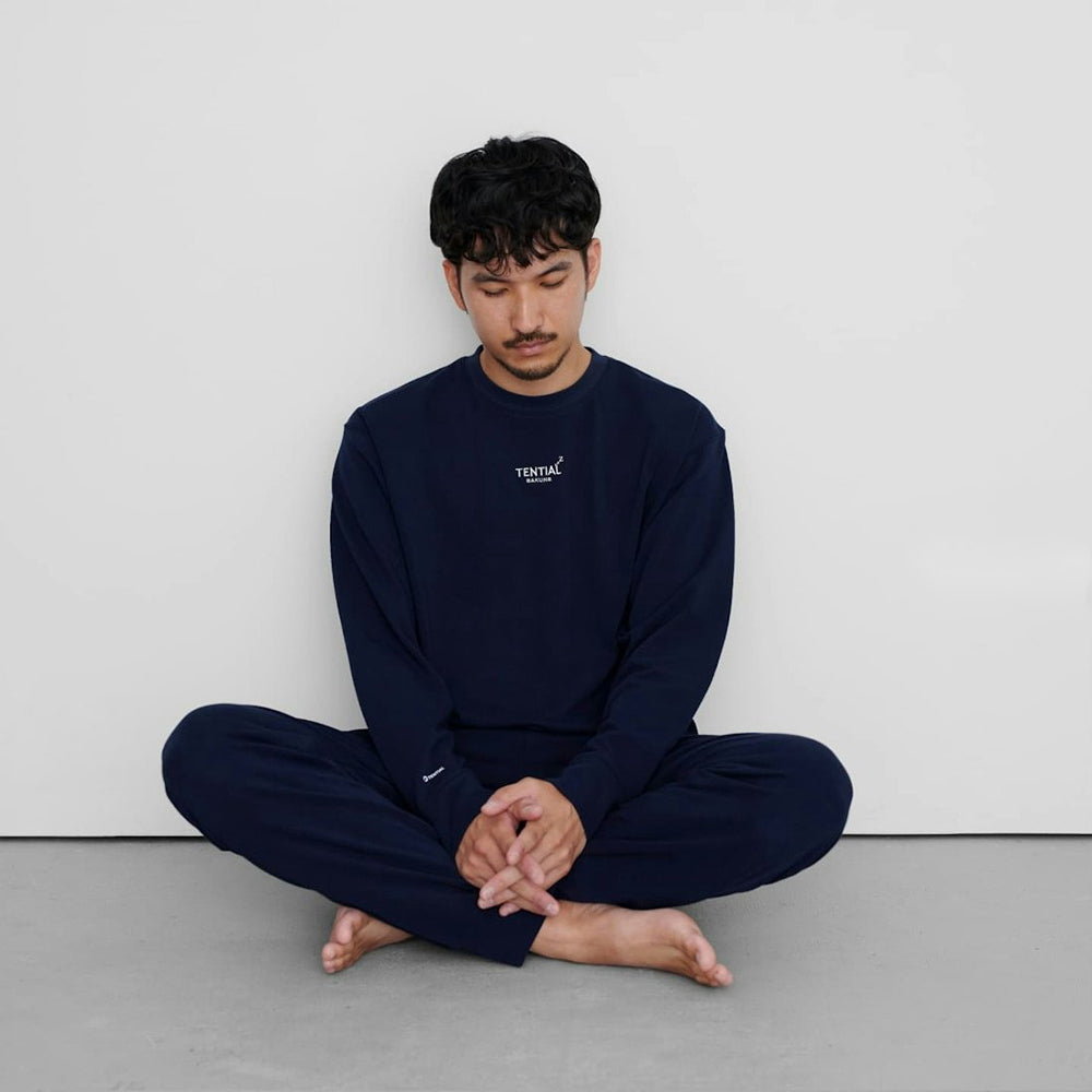 一般医療機器】リカバリーウェアBAKUNE スウェット上下 ネイビー