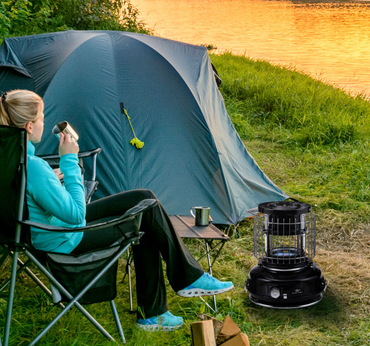 ADS限定商品】センゴクアラジン ポータブルガスストーブ （ブラック