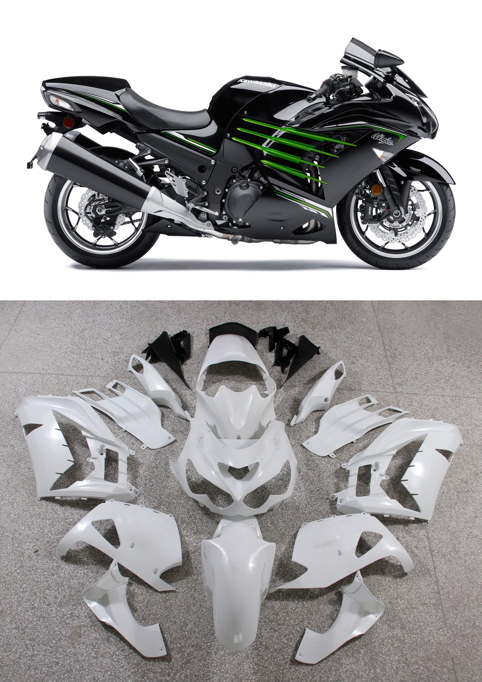 Amotopart 2012-2025 Kawasaki ZX14R Fairing Kit Collection