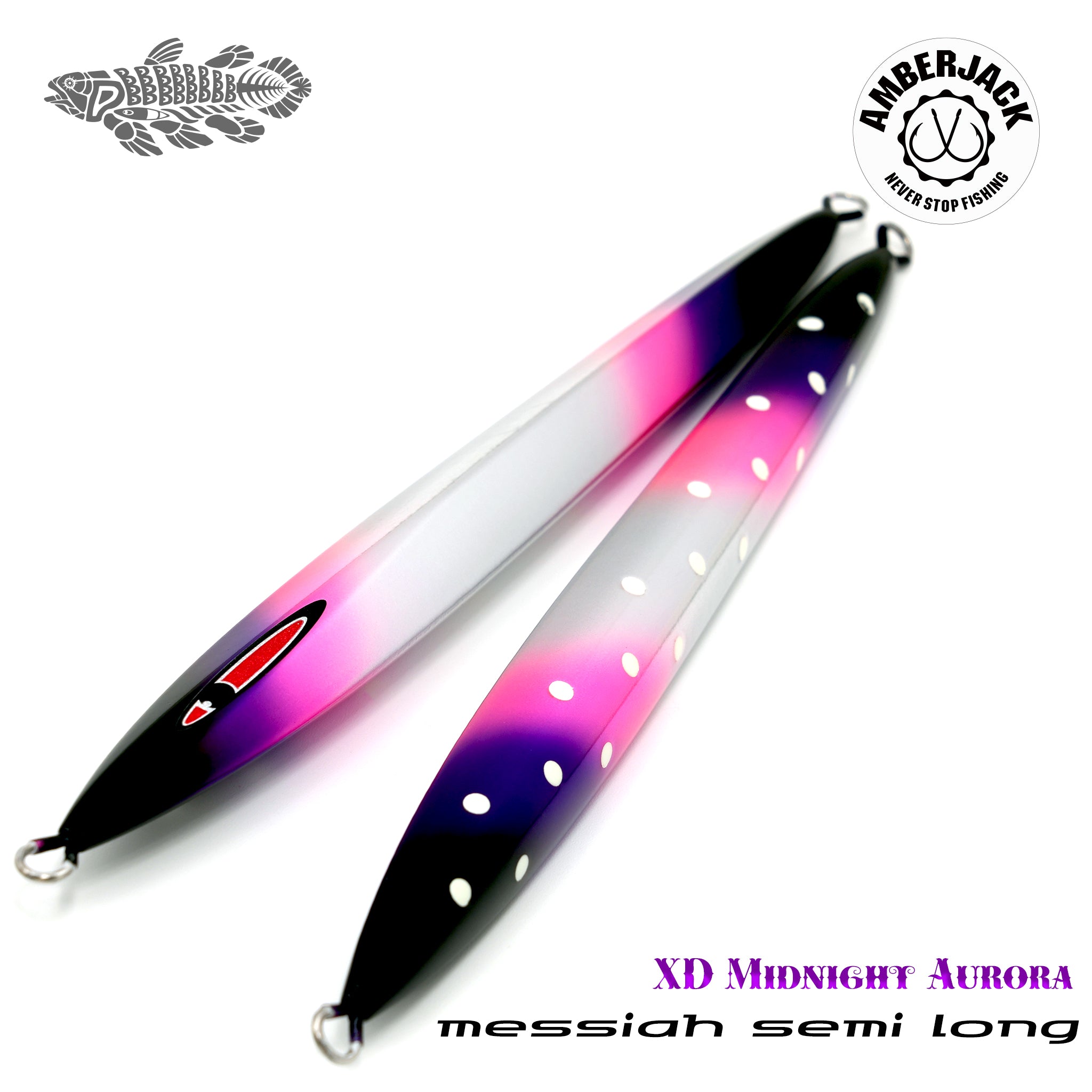 メサイアセミロング XDミッドナイトオーロラ / 裏ドットグロー シー