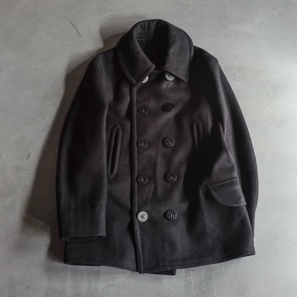 PEA COAT - FRENCH WOOL - BLACK – ANATOMICA KYOTO アナトミカ京都