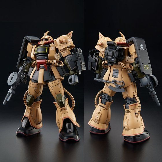ガンダム THE ORIGIN MSD」ザク・デザートタイプ、HGでガンプラ化