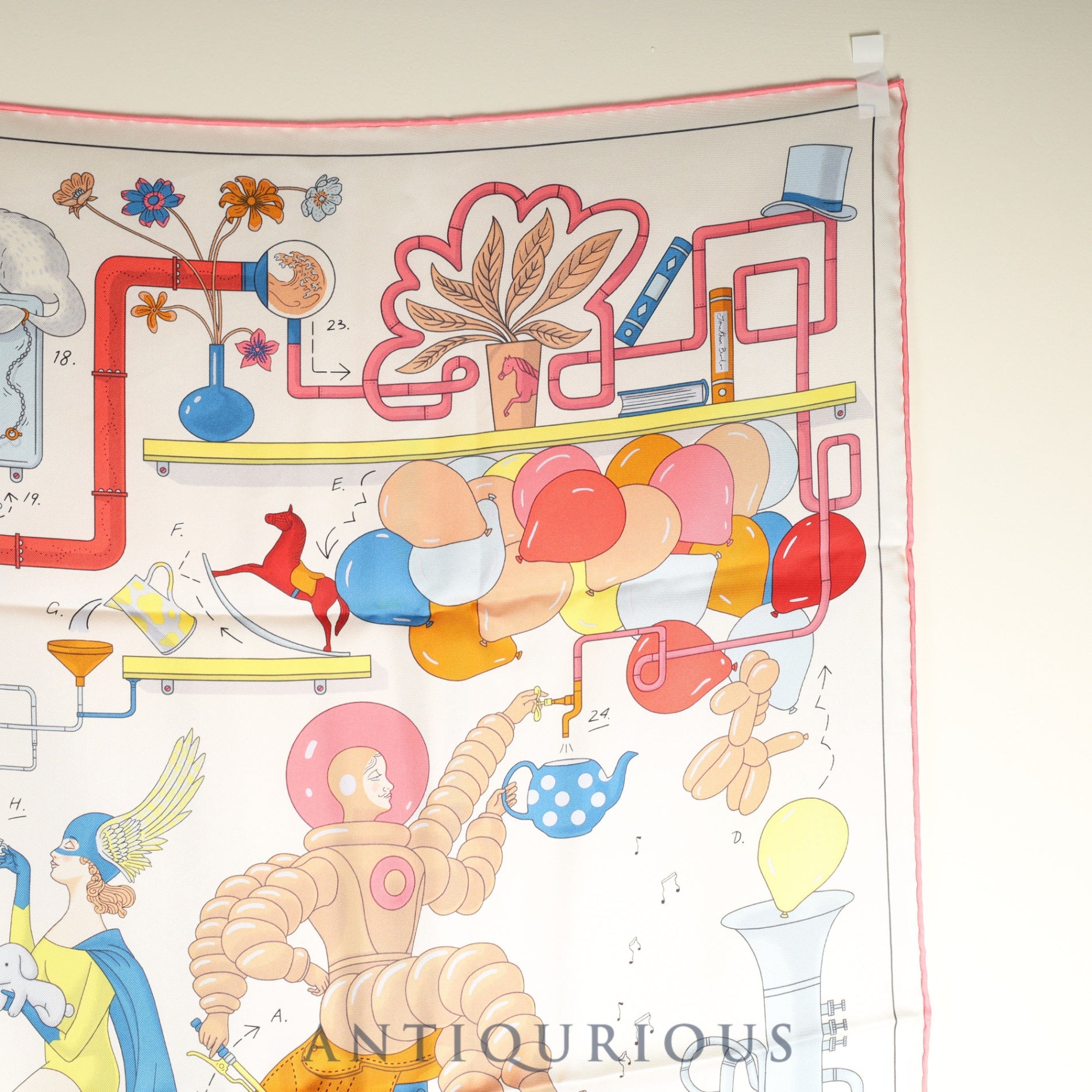 エルメス スカーフ カレ90 Tea for Two ティーフォートゥー 箱 タグ