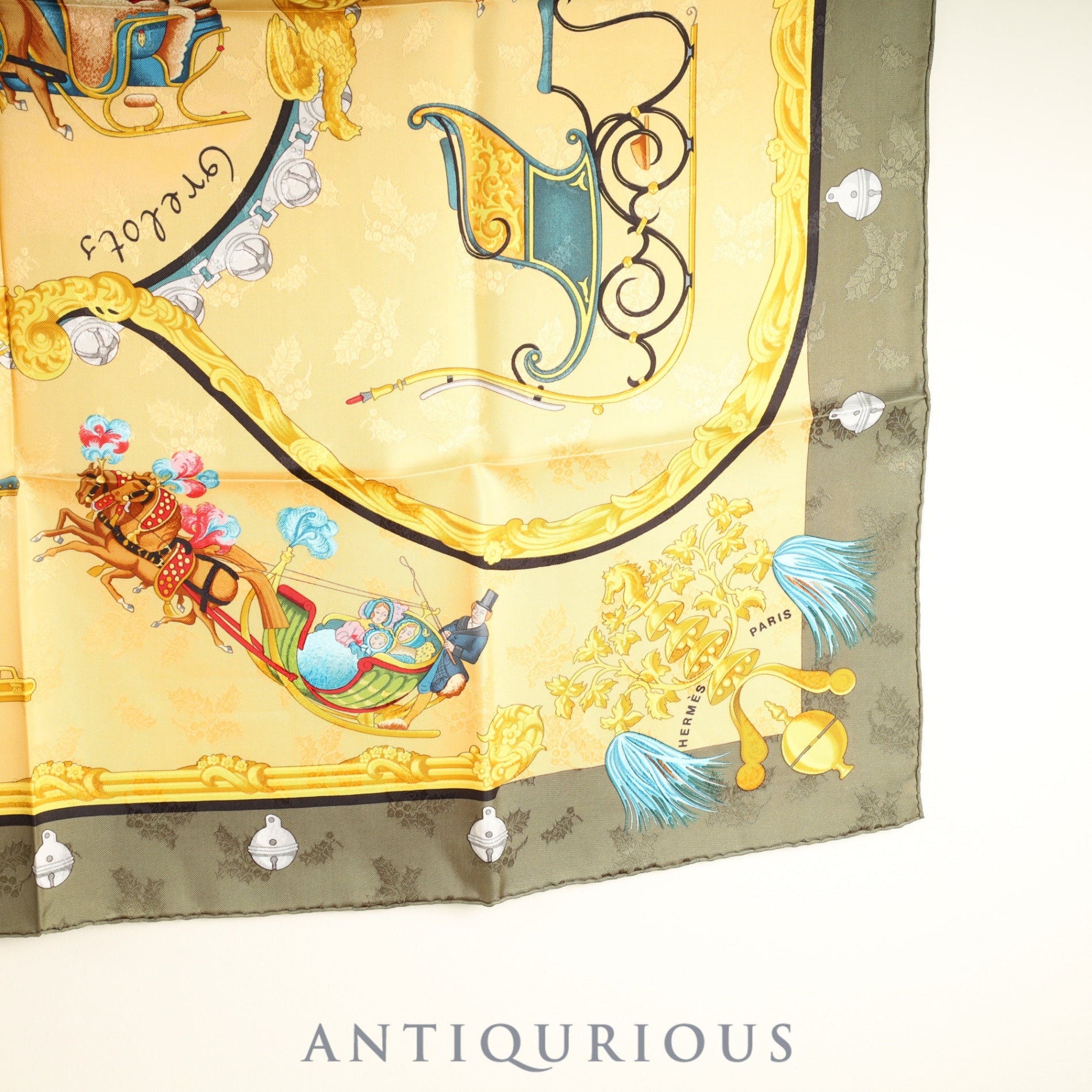 エルメス スカーフ カレ90 羽飾りと鈴 ケース SILK100% | 東京銀座の