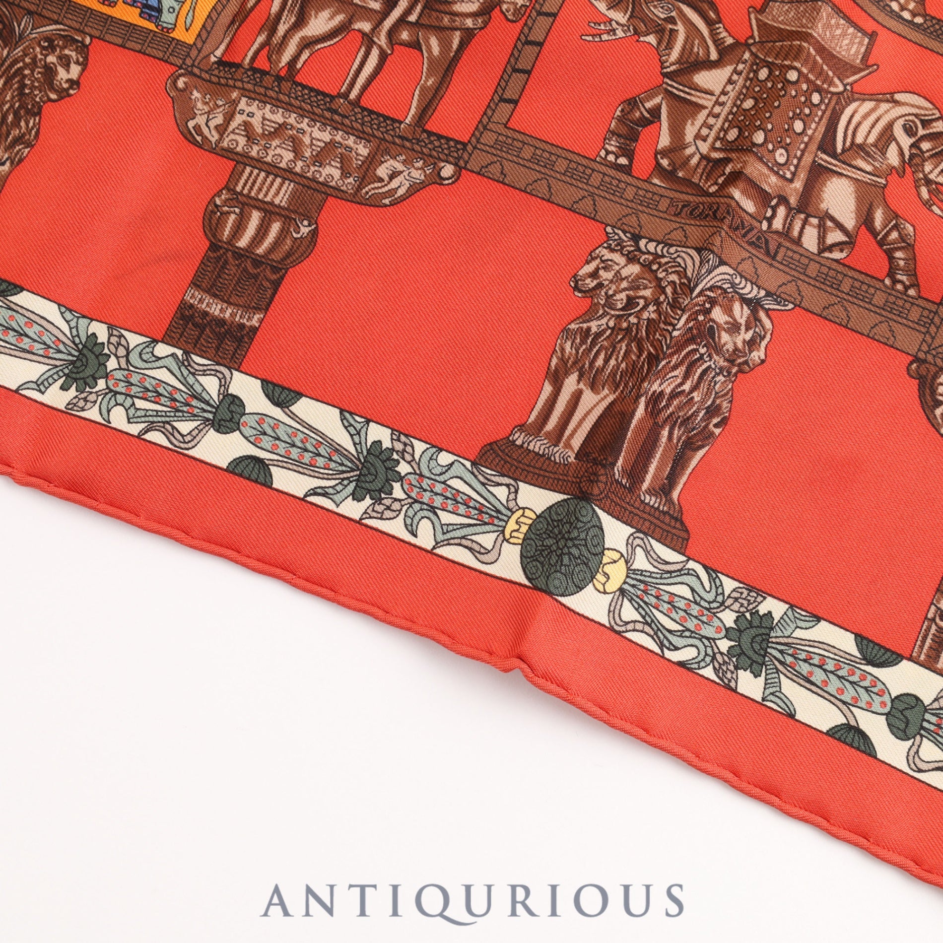 エルメス スカーフ カレ45 塔門 SILK100％ 箱 | 東京銀座の