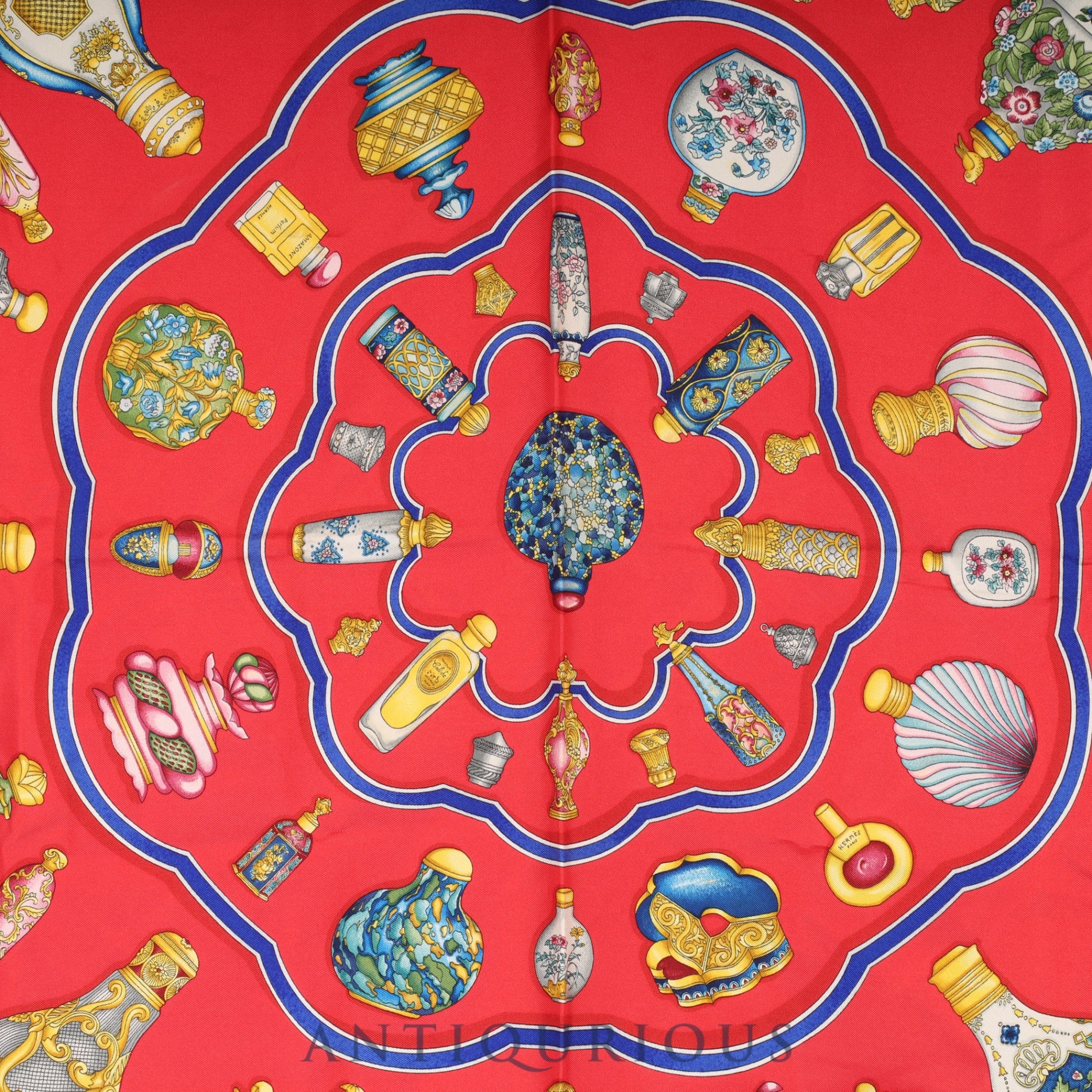 エルメス スカーフ カレ90 香水瓶 SILK100% | 東京銀座のヴィンテージ