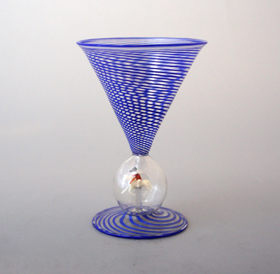 ビミニ「馬と騎手フィギュア入りグラス」《アンティックかとう》