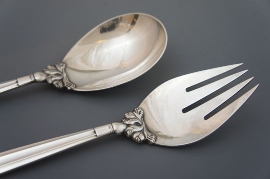 ジョージ・ジェンセン「サービングスプーン＆フォーク 二本セット