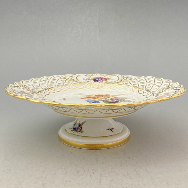 マイセン「花文様 ピアッシング コンポート」《アンティックかとう》