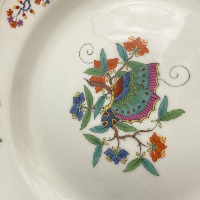 マイセン「花蝶文 皿（小）ペアセット」《アンティックかとう》