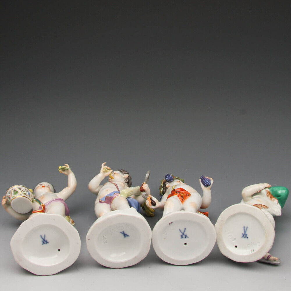 マイセン人形（フィギュリン） 「四季の寓意像」 4点セット