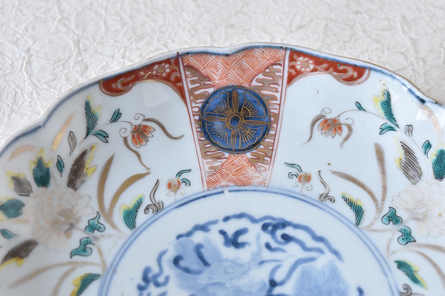 有田焼 金彩色絵 古伊万里写し 四方瓶 四方徳利 花入れ インテリア