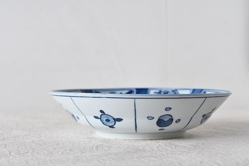 源右衛門 染付芙蓉手 皿 2枚セット 舘林源右衛門 - 生活骨董と古布の