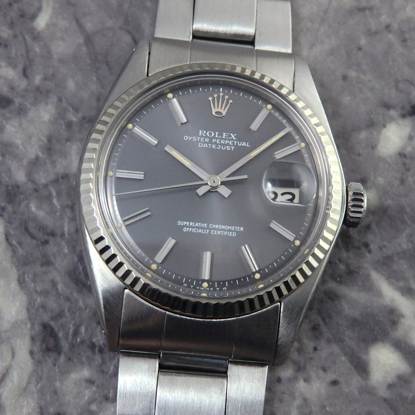 ロレックス デイトジャスト Ref.1601 ヴィンテージ 希少 グレー シグマ