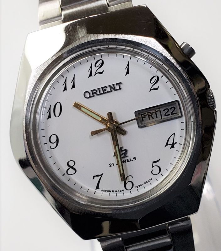 オリエントハイエース・紳士自動巻き・オールアラビア数字インデックス