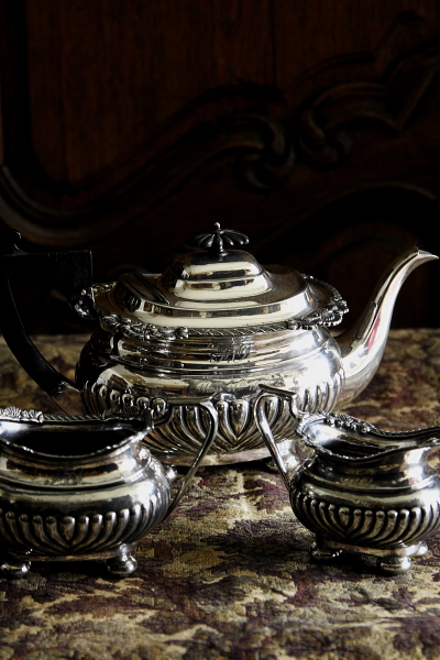 アンティークシルバーティーポット アールデコ 紅茶器 francis haward