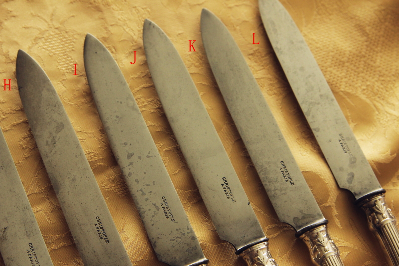 アンティーククリストフル christofle スチールブレード シルバー