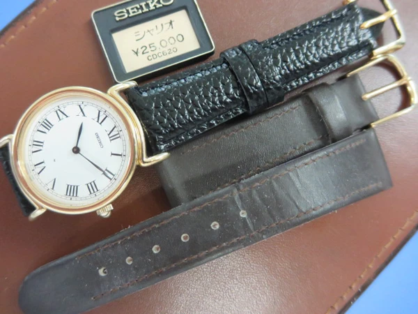 JA-0674| セイコー シャリオ 手巻 金メッキ Ref.2220-0530 未使用品