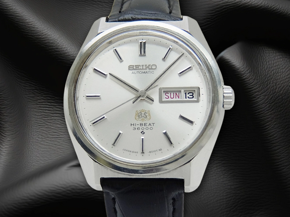 JA-2967| グランドセイコー ハイビート 6146-8000 SS 唐草文字盤 GS