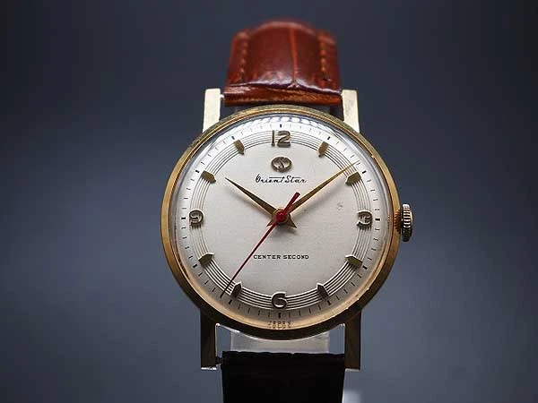 JA-2035| オリエント オリエントスター 戦後B型三針 出車式 ゴールド