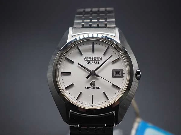 JA-2111| デッドストック CITIZEN クォーツ クリストロン ホワイト