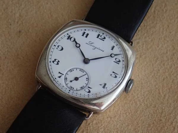 L-2432| ロンジン 希少 1910年代 約100年前 クッション シルバーケース