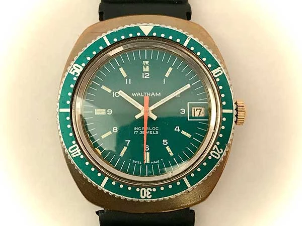 HA-5896| ウォルサム WALTHAM ダイバーズウォッチ 70年代 ビンテージ
