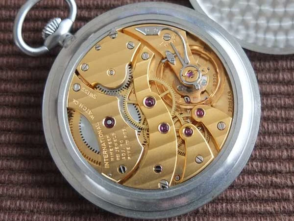 IP-2185| IWC 懐中時計 手巻き Cal.9720 SS 美品