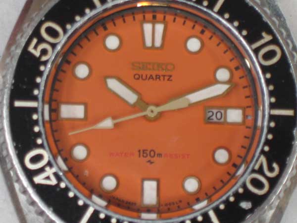 セイコー ダイバー 150M 2625-0010 クオーツ オレンジ文字盤 SEIKO