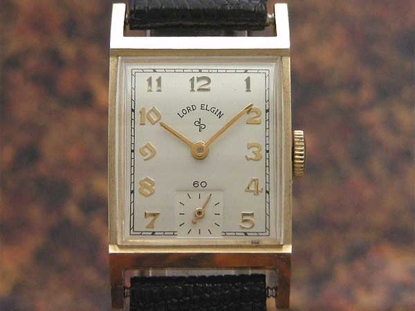 エルジン ロードエルジン LORD ELGIN 14K 角型 手巻き | アンティー