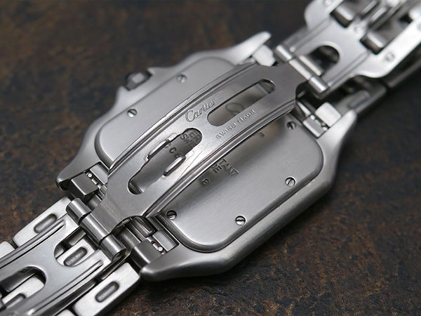 カルティエ パンテール SS スクエアケース クオーツ デイト