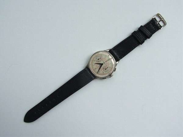 クエルボ・イ・ソブリノス 2レジスター クロノグラフ 1950年代 手巻き