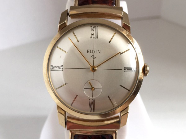 エルジン 1950年代製 手巻き式 スモールセコンド付き アンティーク