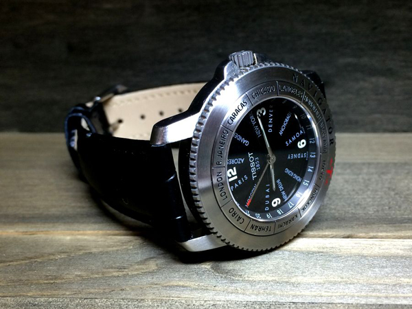 ティソ ナビゲーター N250 クオーツ 美品 世界24都市の現地時刻を瞬時