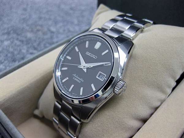 セイコー SEIKO メカニカル メンズ 機械式 ブラック SARB033 保証書