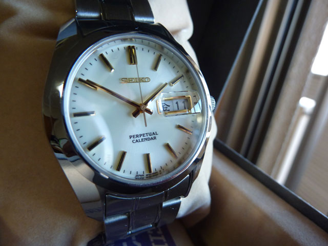 セイコー SBQL003 パーペチュアルカレンダー アイボリー文字盤